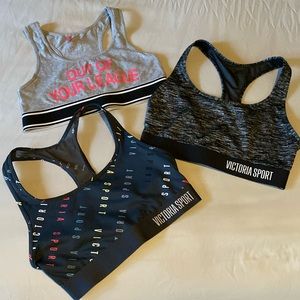 3 sports bras bundle size small